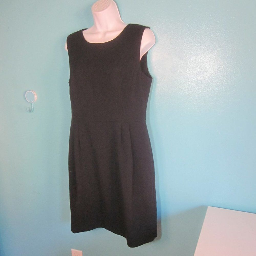 Kate Spade Womens Size 12 Black Fitted Sheath Work Dress Lined with Rear Zip - Picture 5 of 12